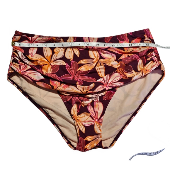 Cupshe Floral High-Waisted Bikini Bottom XL NWT - Picture 4 of 9
